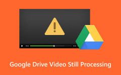 El vídeo de Google Drive sigue procesándose
