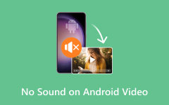 Ei ääntä Android-videokorjauksessa
