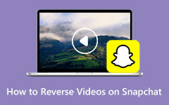 Omgekeerde video's op Snapchat