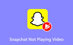 Snapchat não reproduz correção de vídeo