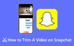 Leikkaa videoita Snapchatissa