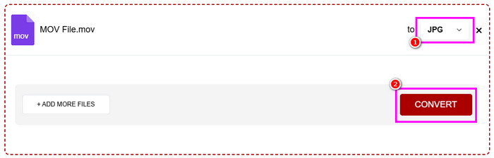 Convert MOV to JPG Using AnyConv