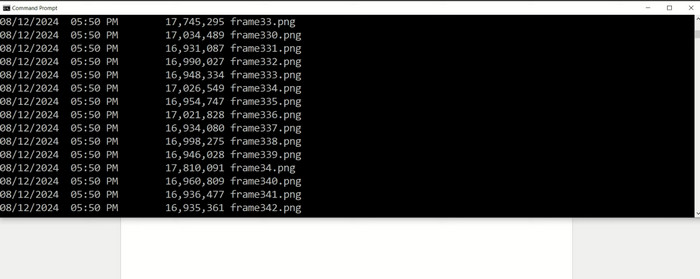 Ffmpeg Video to Frames