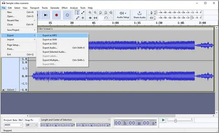 VIA Audacity