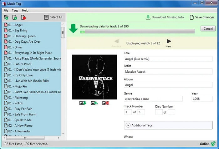 Screenshot Music Tag