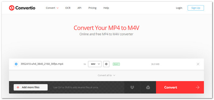 Convertio Top MP4 to M4V Converter