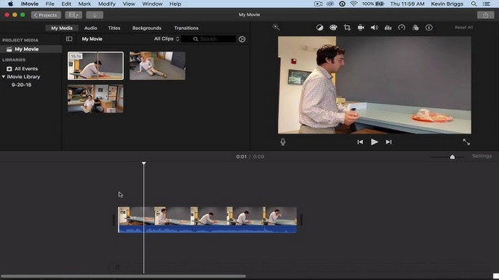 iMovie Screenshot