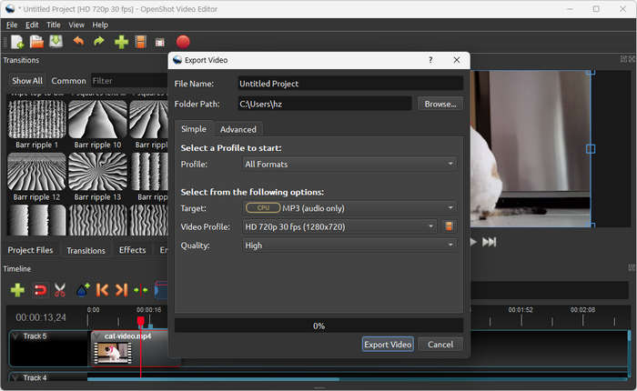 Openshot Video Editor