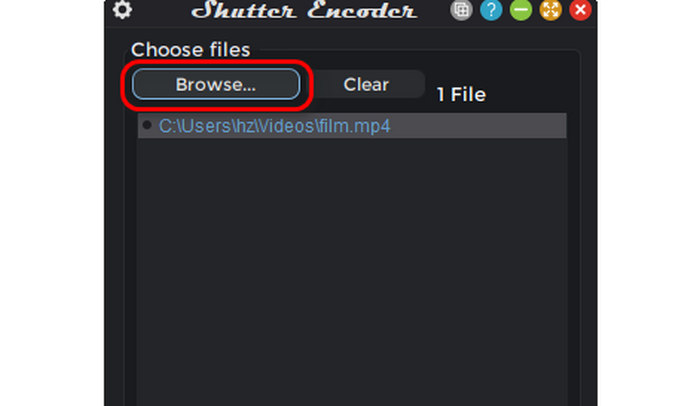 Add MP4 to Shutter Encoder
