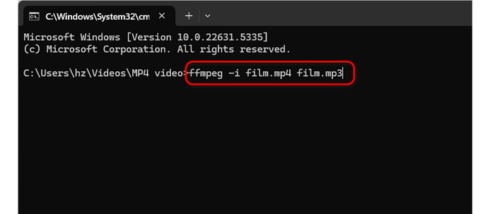 Convert MP4 to MP3 FFmpeg