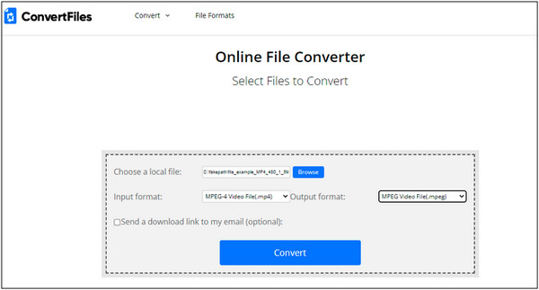 Converti file MP4 in MPG