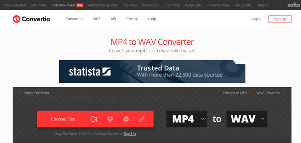 Convertio MP4 a WAV