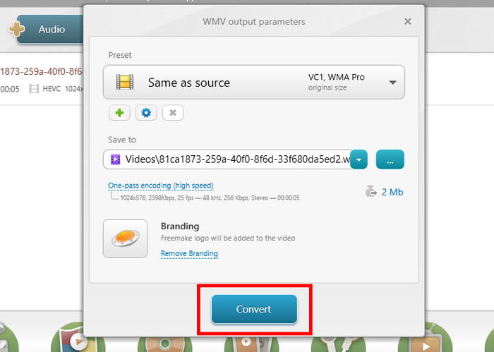 Click Convert Freemake