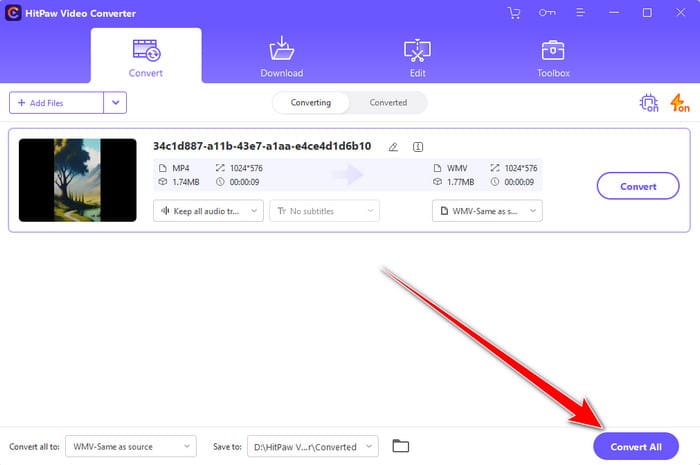 Convert Button Hitpaw