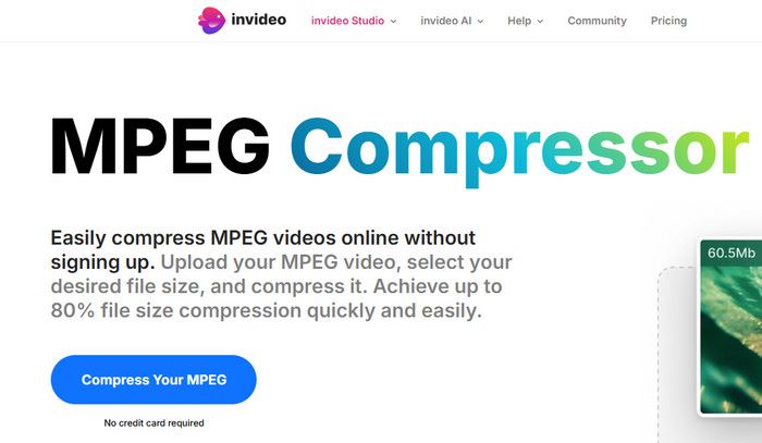 Komprimer MPEG-en din