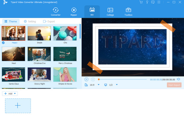 برنامج Tipard Music Video Maker