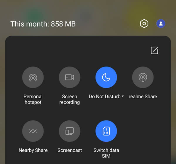 Android Off Disturb -tila