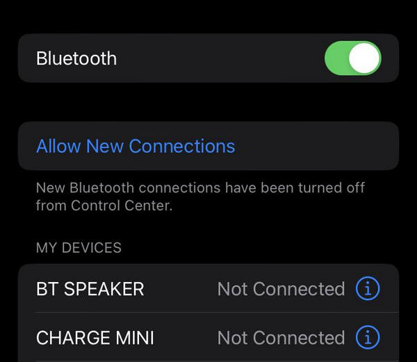 デバイスのBluetooth