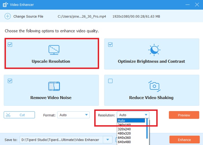 Select Parameter Tipard