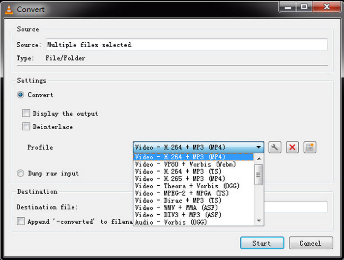 VLC MP4