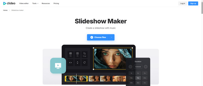 Clideo Interface