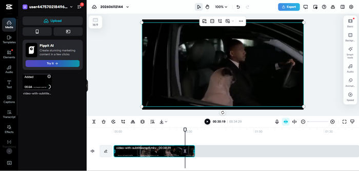 CapCut online videoredigeringsprogram