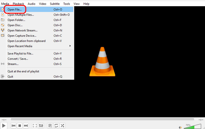 Media Open File VLC