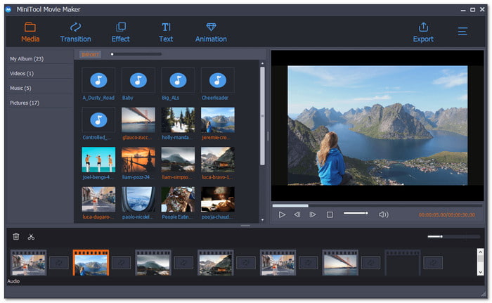 MiniTool MovieMaker Photo Slideshow Maker