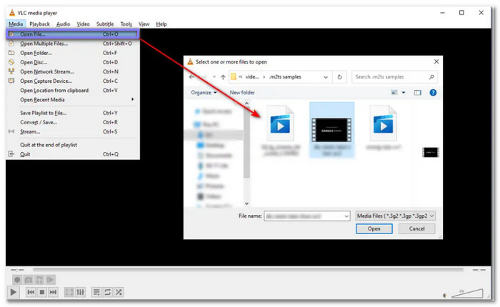 VLC Play M2TS Files