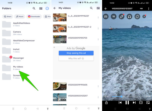 Toista video Android MX Player