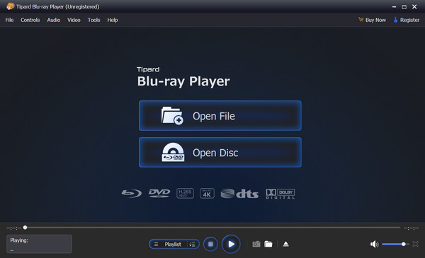 Tipard Blu-Ray-grensesnitt
