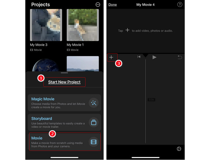 Add Videos to iMovie