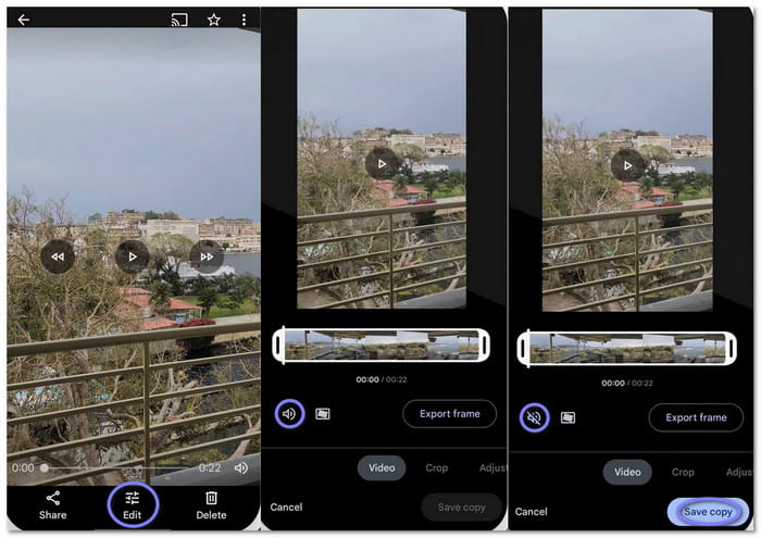Google Photos Remove Audio From Video