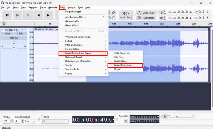Audacity Noise Profile