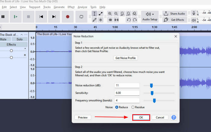 Audacity Noise Reduction