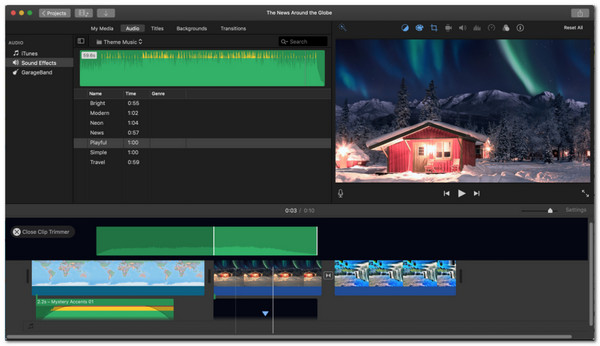 iMovie Audio-instelling