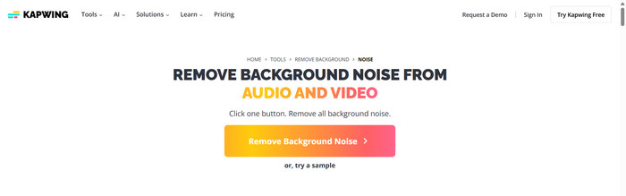 Kapwing Remove Background Noise