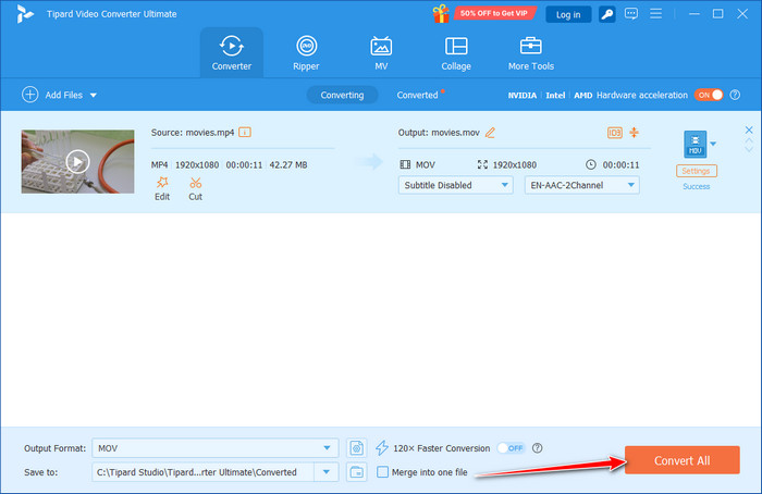 Export Removed Subtitle Video