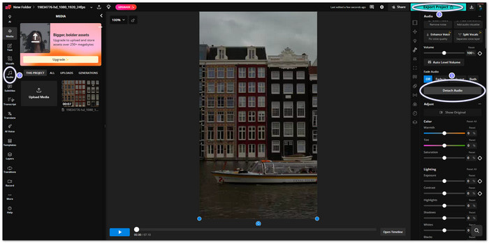 Kapwing Replace Audio in Video Online