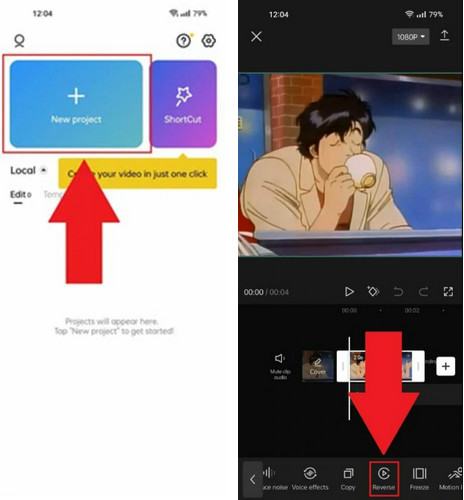 Capcut on Phone