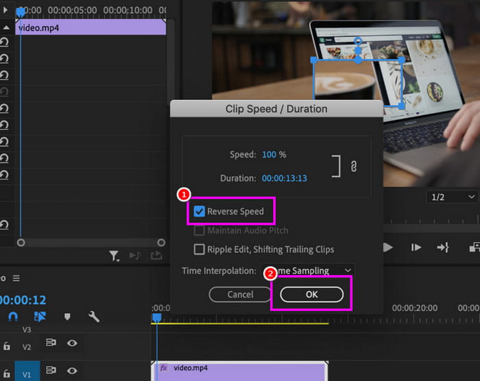 Reverse Clip In Premiere Pro