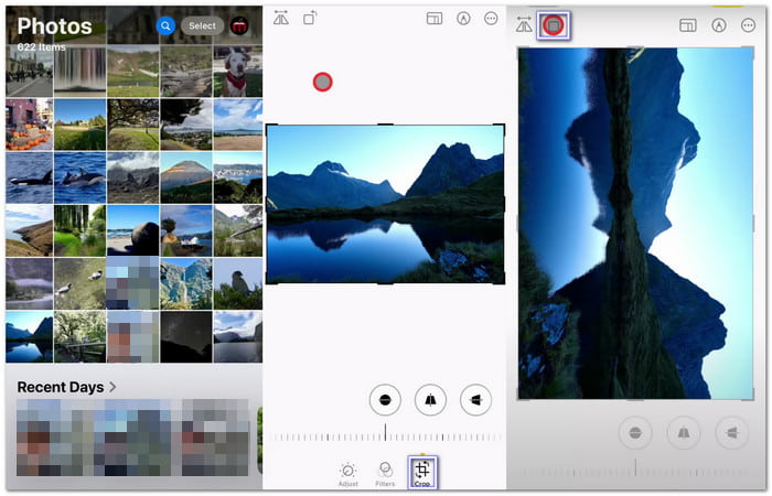 Photos App Rotate MP4 Video