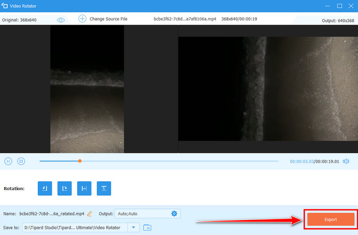 Export Video Tipard