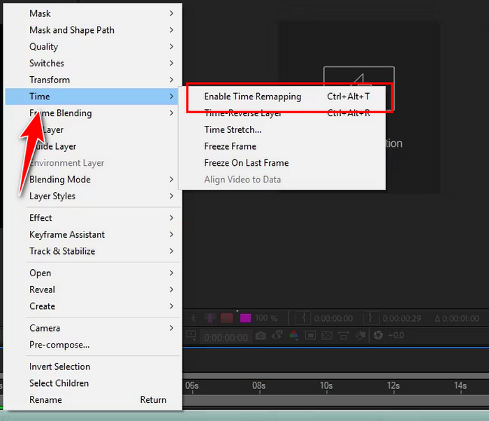 Enable Time Remapping