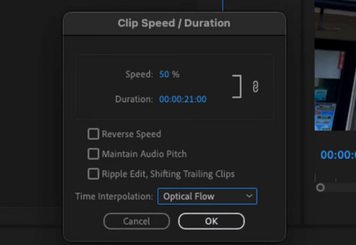 Optical Flow on Speed Duration
