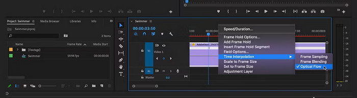 Optical Flow on Time Remapping