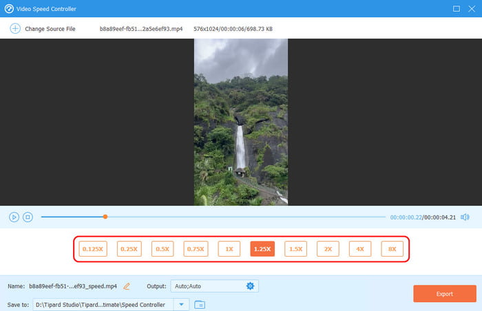 Adjust Video Speed Tipard