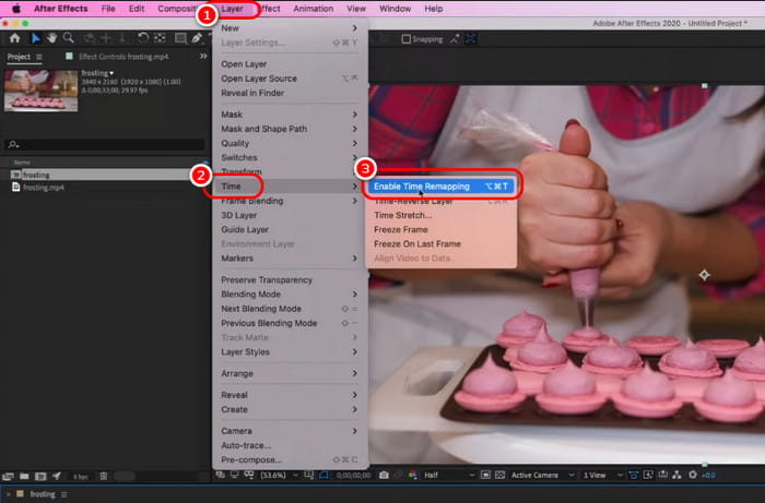 Layer Enable Time Remapping After Effects