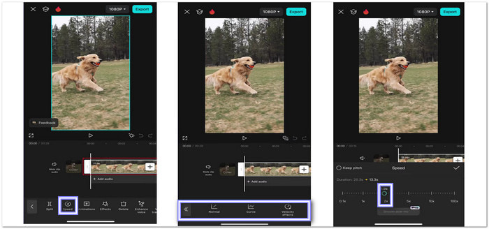 Speed Up Video on iPhone in CapCut
