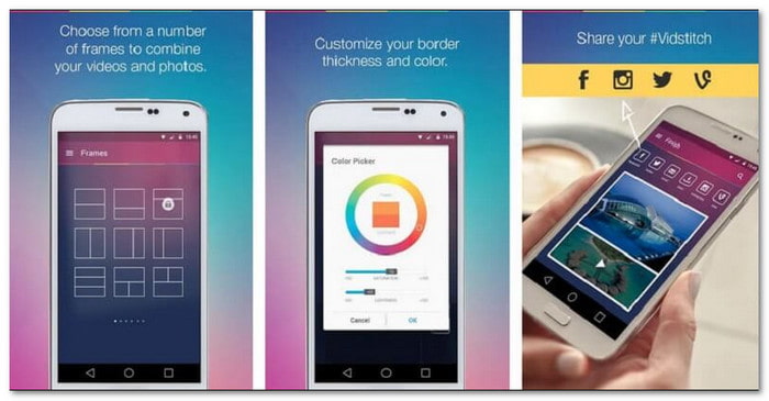 Vidstitch Free Video Collage Best Split Screen Video App
